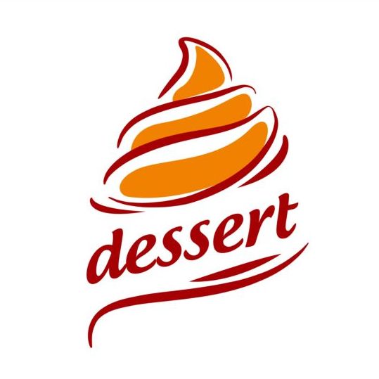 orange logo cream abstract 