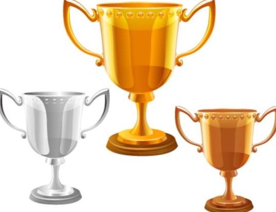 silver gold cup copper award 