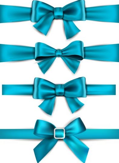 bow blue beautiful 