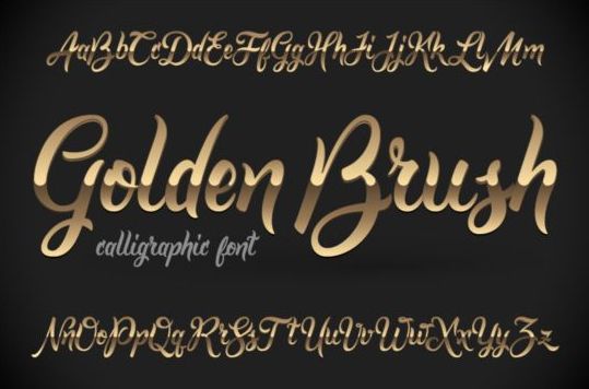 golden fonts 