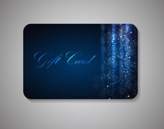 ornate gift card blue 