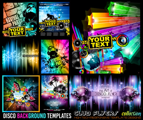 template flyers club 