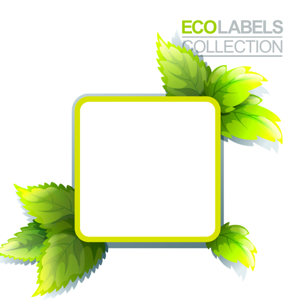 leaves labels green eco 