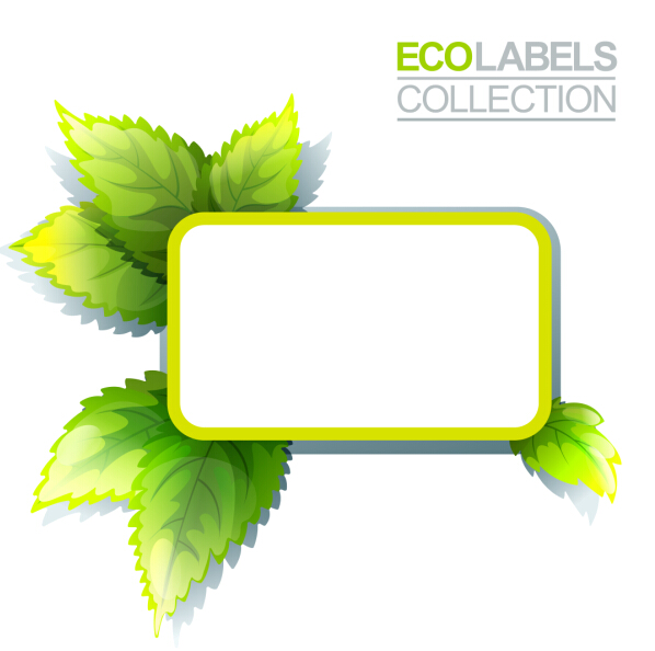 leaves labels green eco 