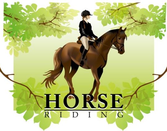 woman horse rider background 