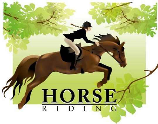 woman horse rider background 