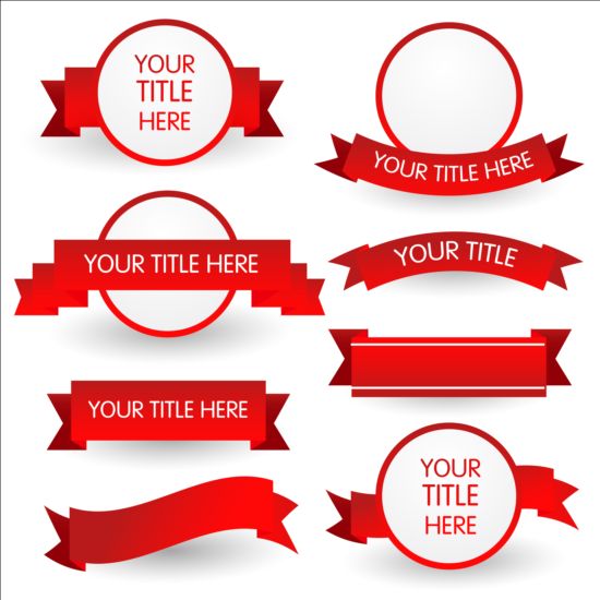 ribbon red labels 