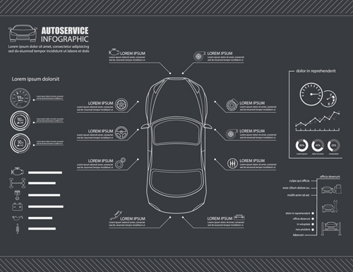 infographic creative car 