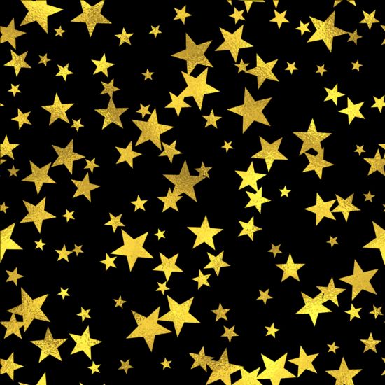 star seamless pattern golden 