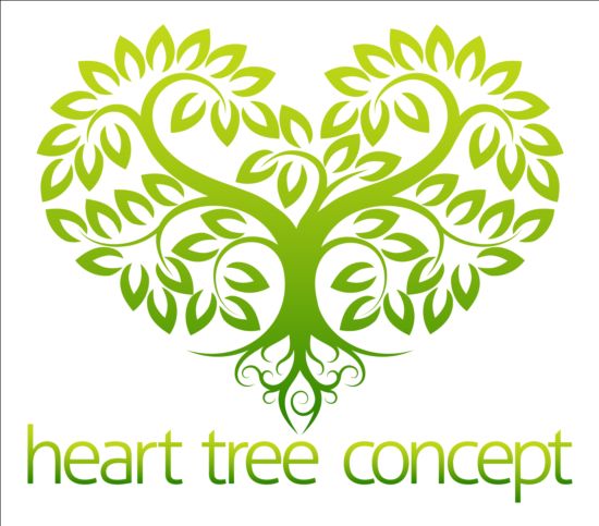 tree logo heart 