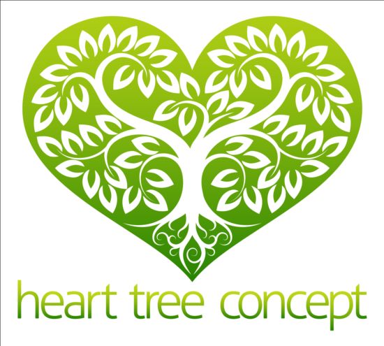 tree logo heart 