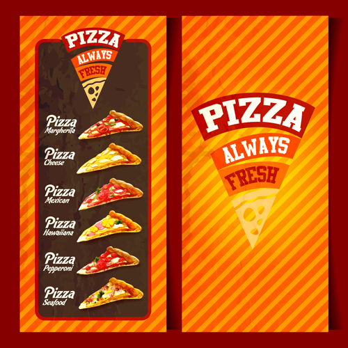 pizza menu graphic cover 