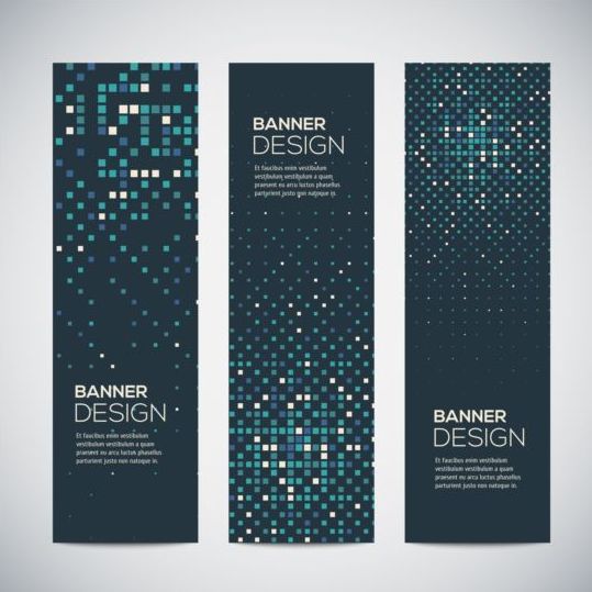 vertical modern banners abstract 