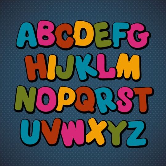 colorful alphabet 
