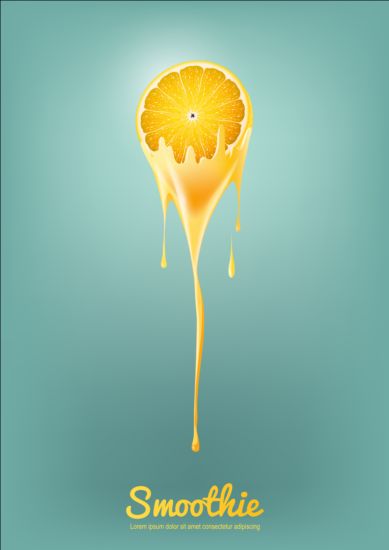 smoothie lemon background 