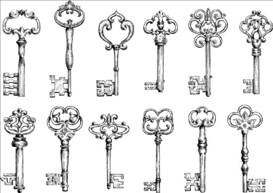 vintage keys 