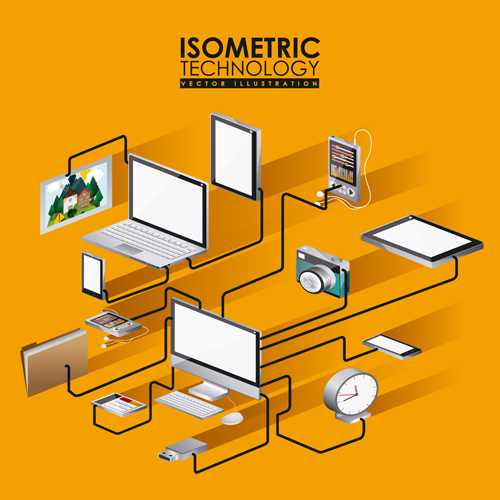 template technology isometrics computer 