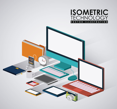 template technology isometrics computer 