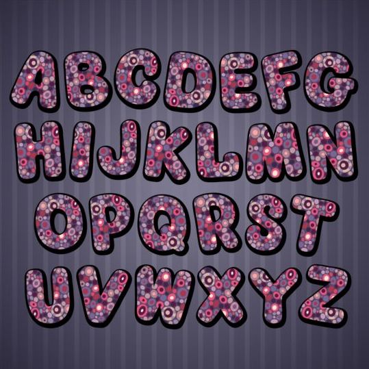 pattern decor alphabet 