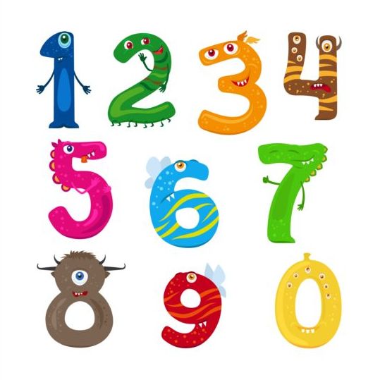 numbers monster funny 