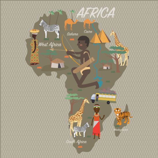 map infographic africa 