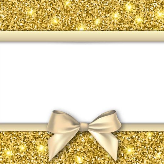 white gold bow background 