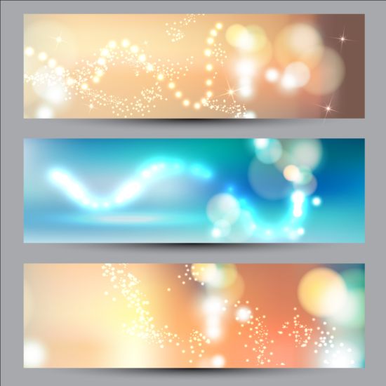 halation banners abstract 