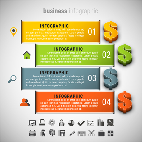 infographic finance business 