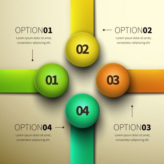 options modern infographics elements 