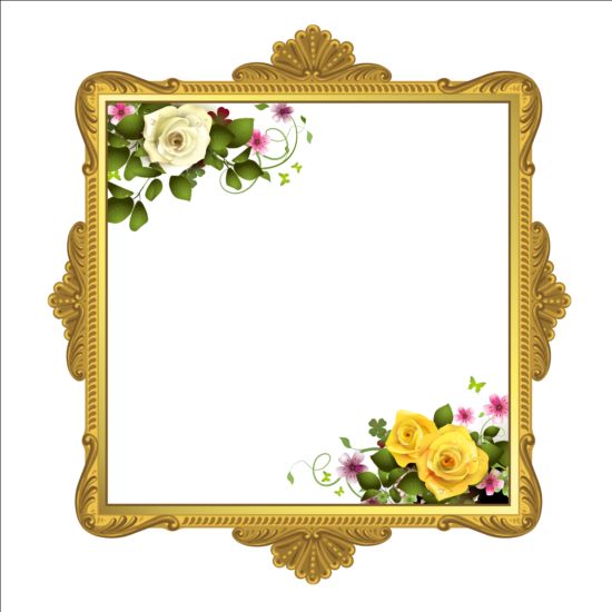 frame flower classical 