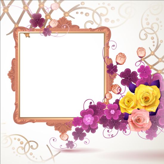 frame flower classical 