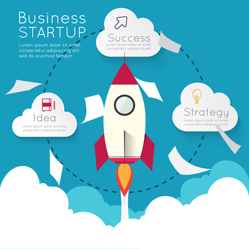 startup infographic business 