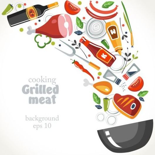 meat grilled background 