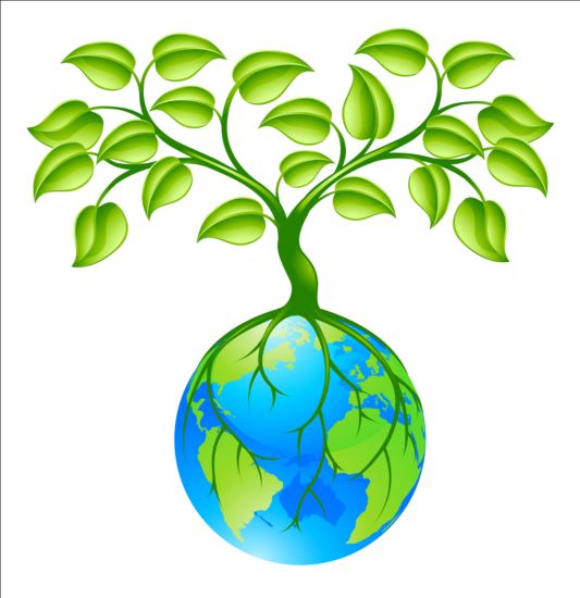 tree logos globe 