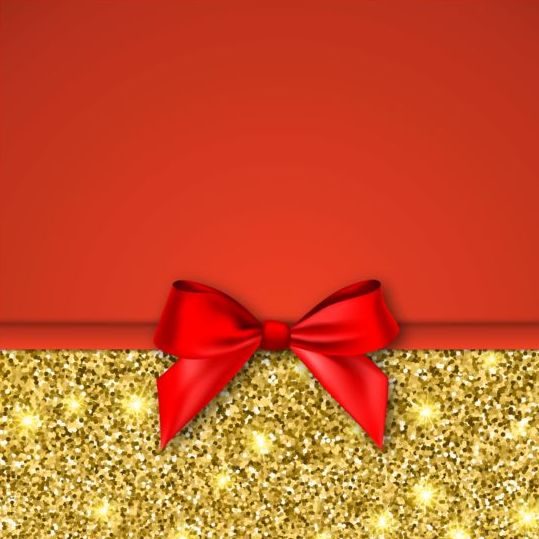red gold bow background 