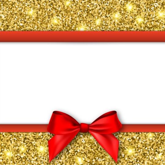 red gold bow background 