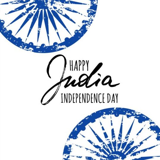watercolor indian Independence day background 