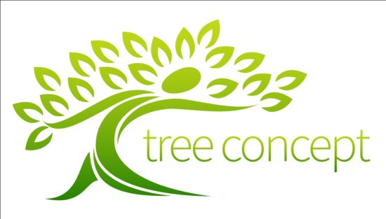 tree logos green graphic 