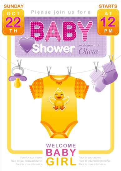 shower clothes card baby 