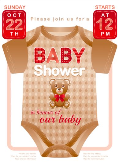 shower clothes card baby 