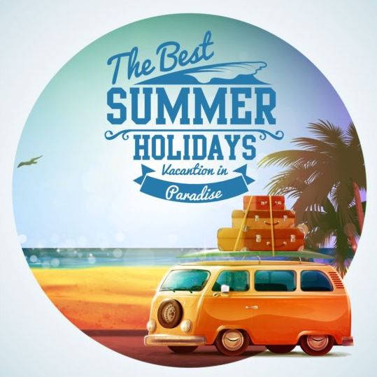 vintage tour summer holiday bus 