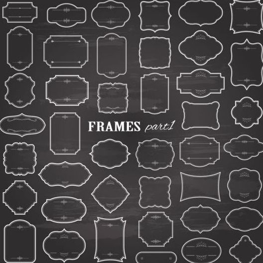 frame blank black 