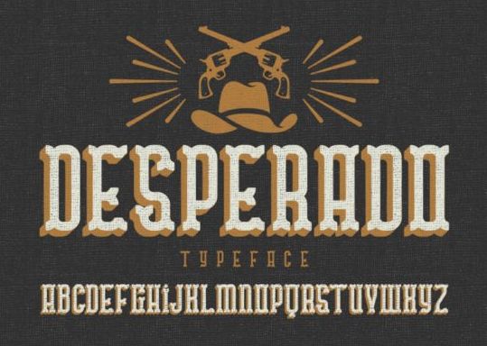 typeface Desperado 