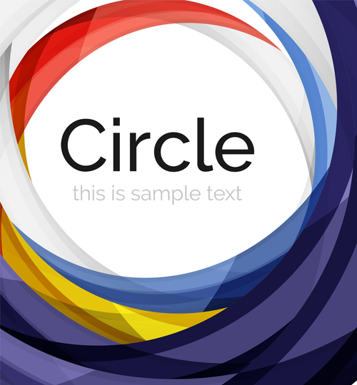 colored circle background abstract 
