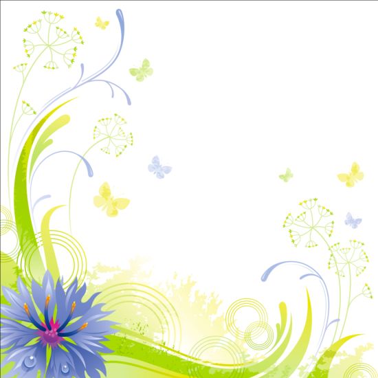 illustration floral elegant background 