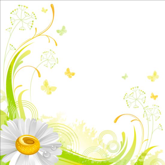 illustration floral elegant background 