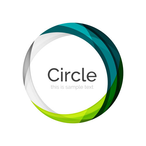 colored circle background abstract 