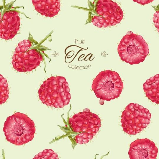 tea fruit Berry background 