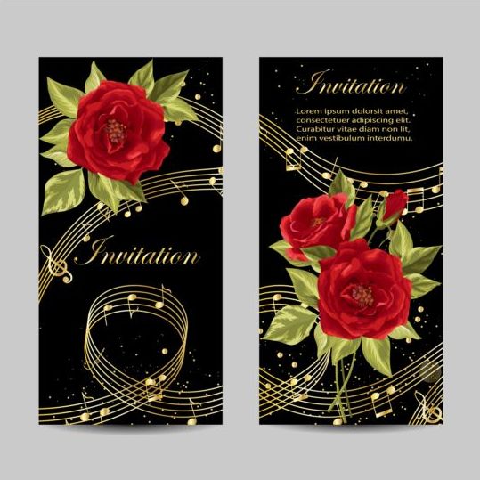wedding invitation flower card beautiful 