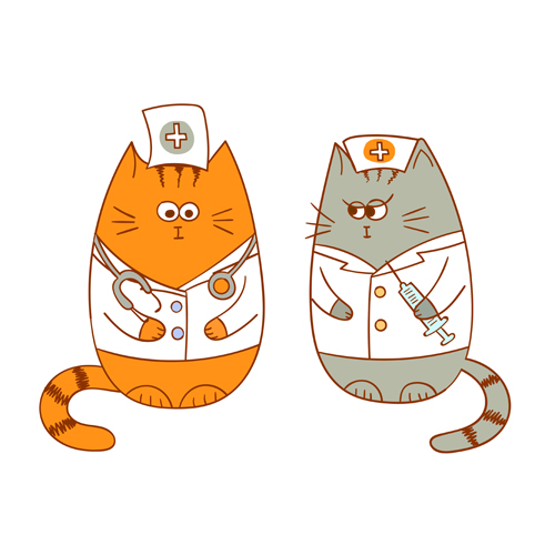 doctors cute cats 